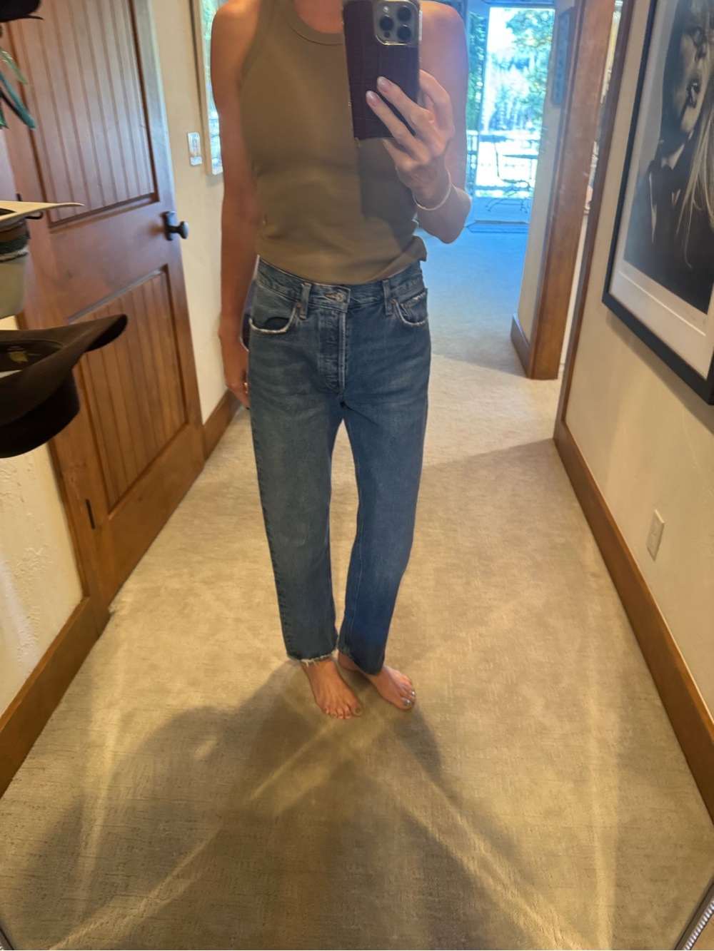 Women’s size 27 Classic High-Rise Straight Jeans in Medium Blue